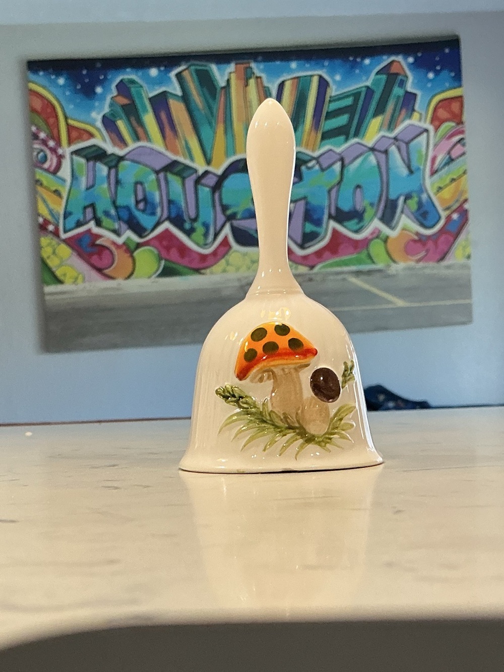 Merry Mushroom Dinner Bell Sears & Roebuck Ceramic Made in Japan 1978 WORK’S